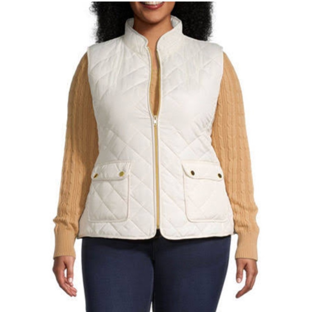 St. John’s Bay Quilted Vest NWOT